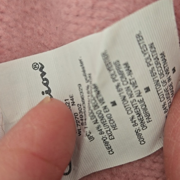 Champion Dusty Rose Pink Reverse Weave Vintage Quarter Zip Sweatshirt - Picture 7 of 8